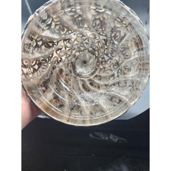 Rare caged glass candlestick - Picture 6 of 8